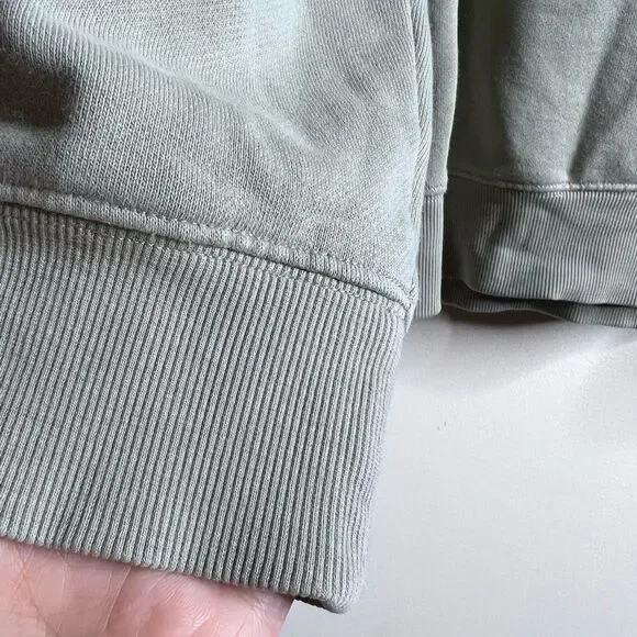 Aritzia TNA Cozy AF Fleece Crew Sweatshirt Mint Green Size Small - Picture 4 of 10